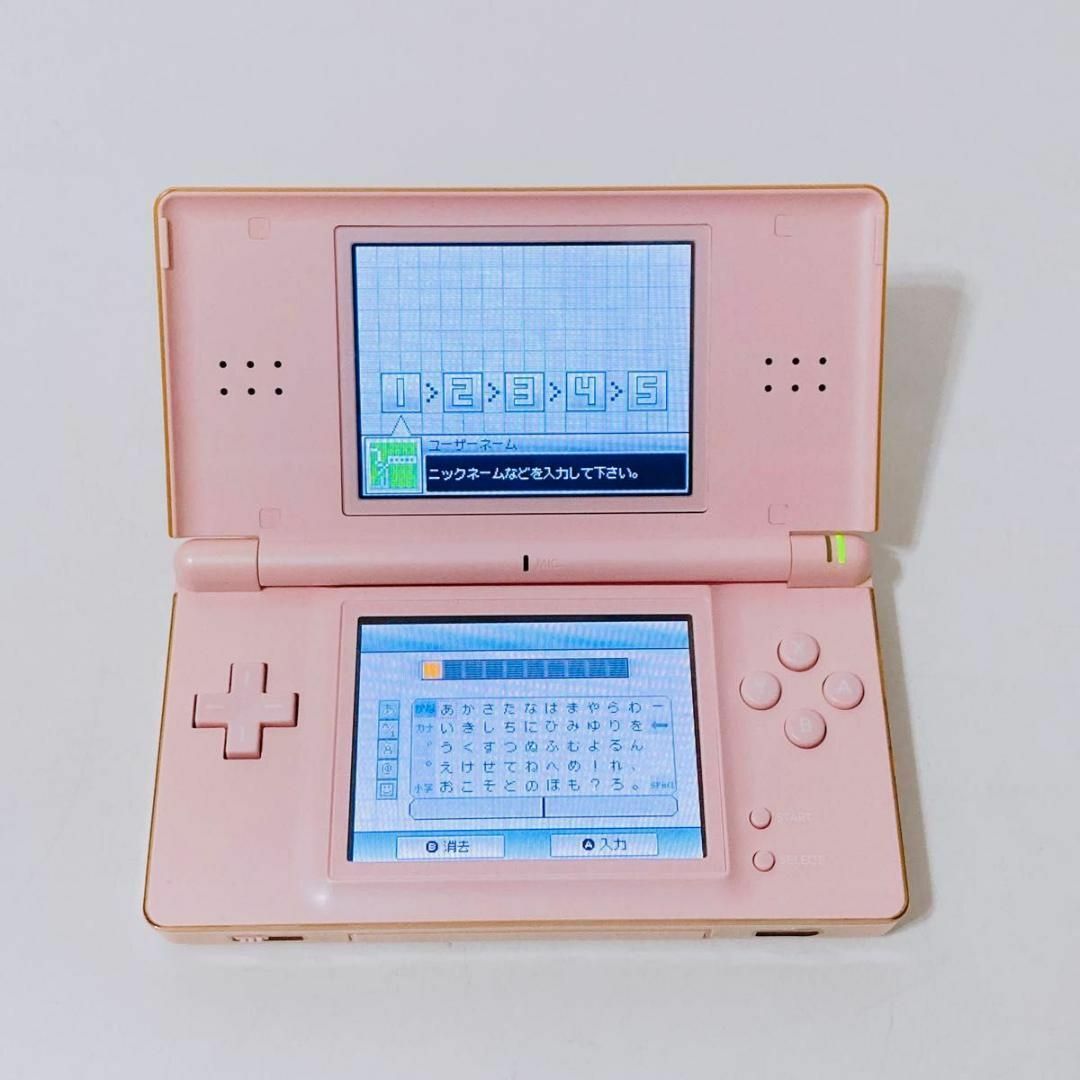 ニンテンドーDS(ニンテンドーDS)の【付属品完品】ニンテンドーDS Lite ノーブルピンク 任天堂 エンタメ/ホビーのゲームソフト/ゲーム機本体(携帯用ゲーム機本体)の商品写真