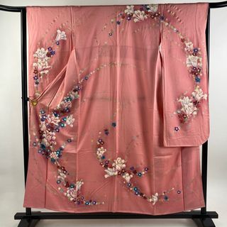 振袖 身丈154cm 裄丈64cm 正絹 秀品 【中古】(着物)