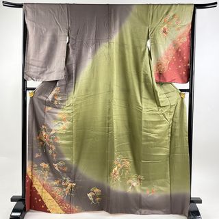 訪問着 身丈168.5cm 裄丈66cm 正絹 秀品 【中古】(着物)