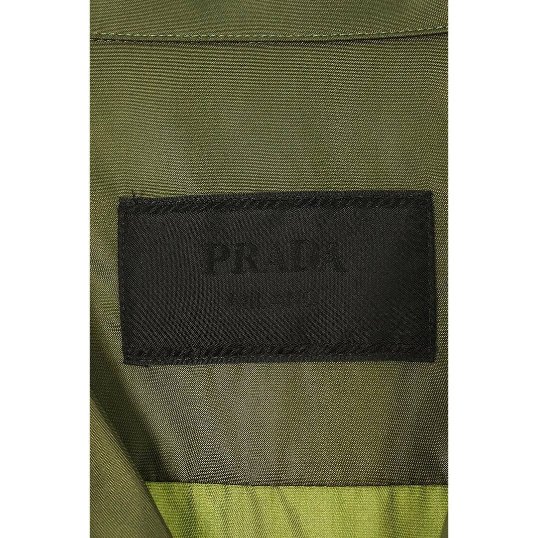 PRADA(プラダ)のプラダ  SC768 S000 1WQ8 三角プレート付きナイロン半袖シャツ メンズ XL メンズのトップス(Tシャツ/カットソー(半袖/袖なし))の商品写真
