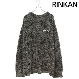 ラフシモンズ(RAF SIMONS)のラフシモンズ  OVERSIZED SWEATER WITH PATCHES オーバーサイズパッチデザインニット メンズ L(ニット/セーター)