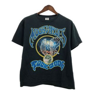 The MOODY BLUES ムーディーブルース 2006 ツアー 半袖Ｔシャツ バンドT ブラック (メンズ L) 中古 古着 Q6609(Tシャツ/カットソー(半袖/袖なし))