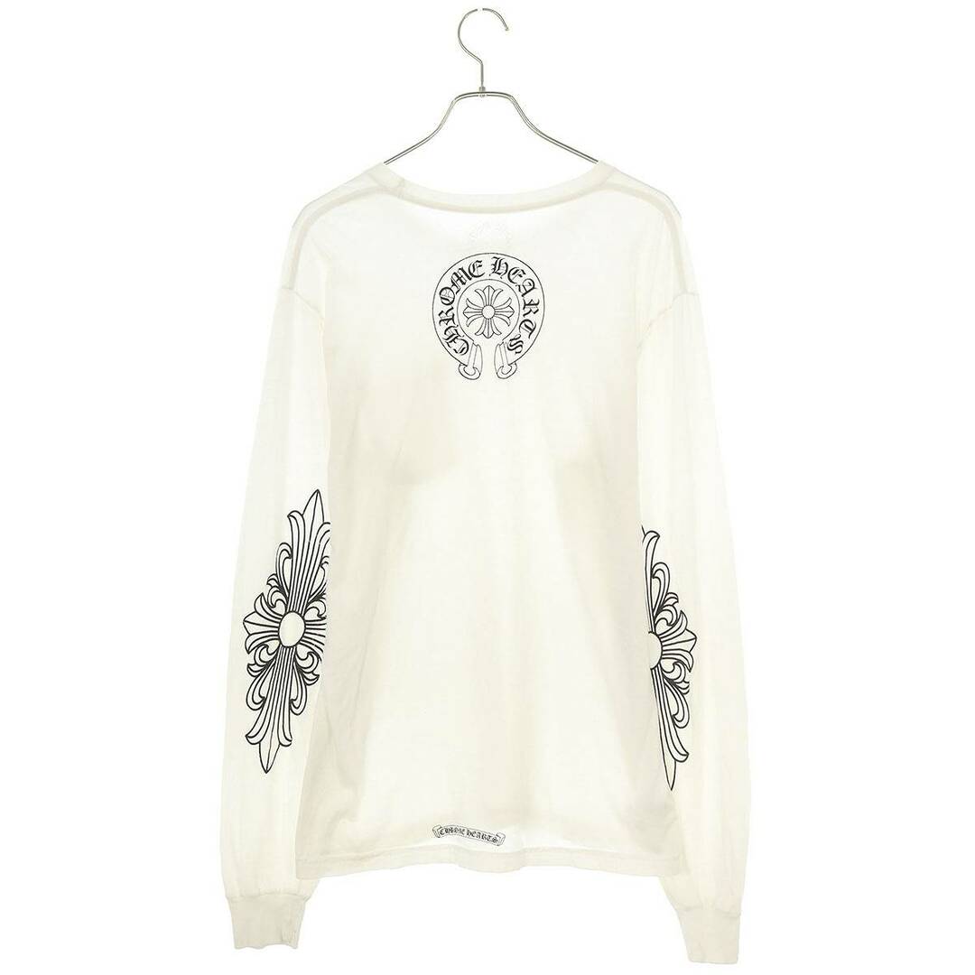 Chrome Hearts(クロムハーツ)のクロムハーツ  CH L/S /1 ネックロゴバックホースシュープリント長袖カットソー メンズ L メンズのトップス(Tシャツ/カットソー(七分/長袖))の商品写真