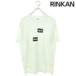 シュプリーム(Supreme)のシュプリーム ×コムデギャルソンシャツ COMME des GARCONS SHIRT  18AW  Split Box Logo Tee スプリットボックスロゴTシャツ メンズ L(Tシャツ/カットソー(半袖/袖なし))