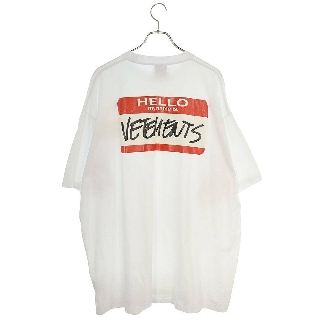 VETEMENTS(ヴェトモン)のヴェトモン  UE52TR140W MY NAME IS VETEMENTSTシャツ メンズ XL メンズのトップス(Tシャツ/カットソー(半袖/袖なし))の商品写真