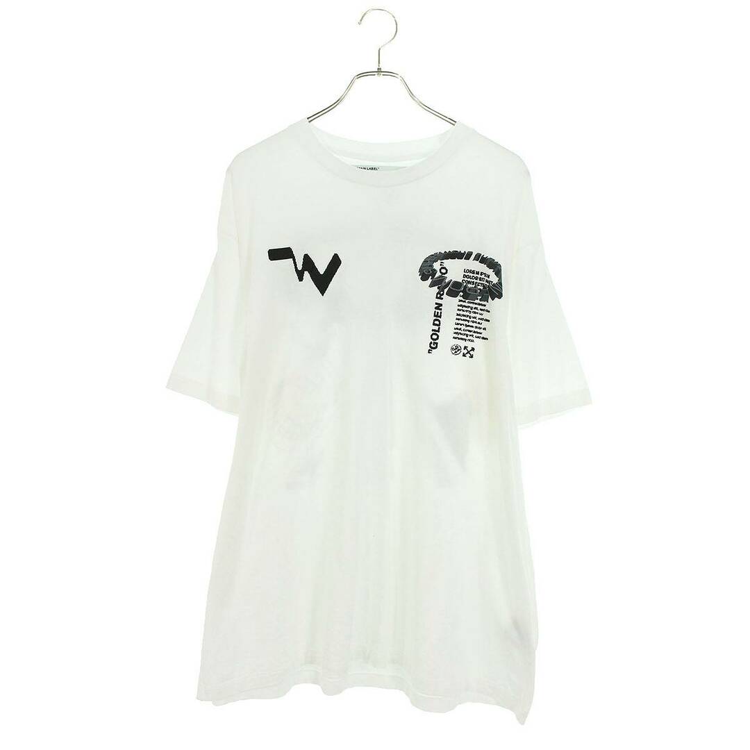 OFF-WHITE(オフホワイト)のオフホワイト  OMAA038R20185011 グラフィックプリントTシャツ メンズ M メンズのトップス(Tシャツ/カットソー(半袖/袖なし))の商品写真