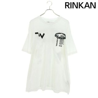 オフホワイト(OFF-WHITE)のオフホワイト  OMAA038R20185011 グラフィックプリントTシャツ メンズ M(Tシャツ/カットソー(半袖/袖なし))