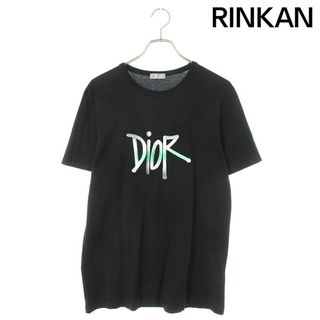 ディオール(Dior)のディオール  20AW  033J600D0589 DIOR AND SHAWNロゴ刺繍Tシャツ メンズ L(Tシャツ/カットソー(半袖/袖なし))