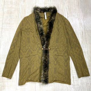 シャンパン(Xampagne)のXAMPAGNE オリエンタル 柄 ファー ドッキング ジャケット SIZE 1(その他)