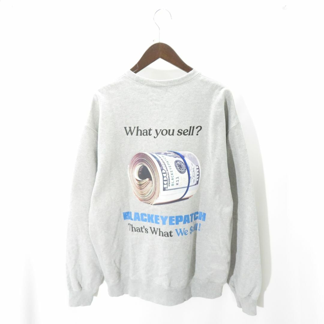 BLACK EYE PATCH 23aw WHAT WE SELL CREW SWEAT Size-XL メンズのトップス(スウェット)の商品写真