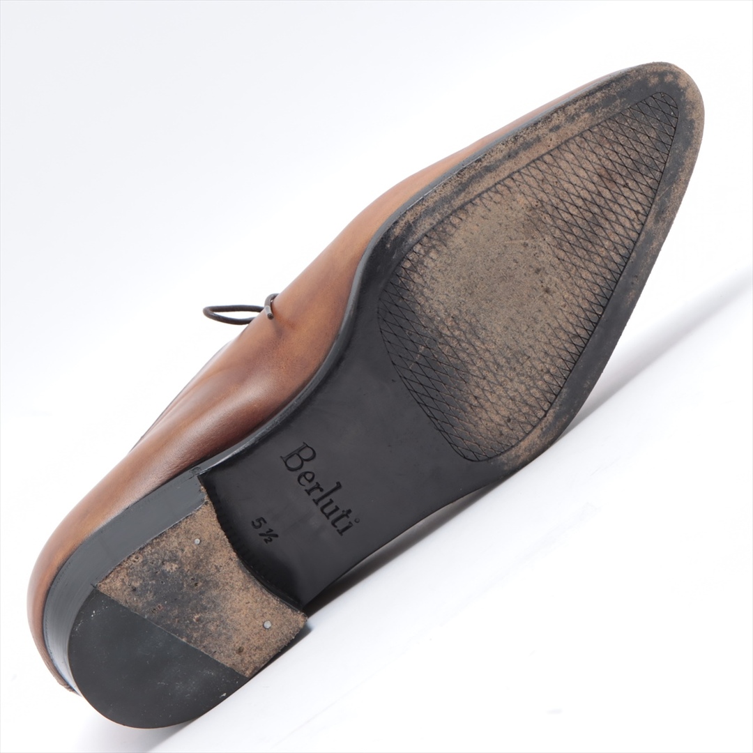 Berluti(ベルルッティ)の美品 ベルルッティ 革靴 レースアップ 5 1/2 靴 シューズ レザー ビジネス シューズ 本革 ブラウン 茶色 メンズ EEM U44-1 メンズの靴/シューズ(ドレス/ビジネス)の商品写真