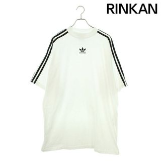 バレンシアガ(Balenciaga)のバレンシアガ ×アディダス adidas  23SS  739101 TNVA6 ロゴプリントスリーラインTシャツ メンズ 3(Tシャツ/カットソー(半袖/袖なし))