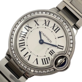 カルティエ(Cartier)の　カルティエ Cartier バロンブルードゥカルティエ W4BB0015 SS クオーツ レディース 腕時計(腕時計)