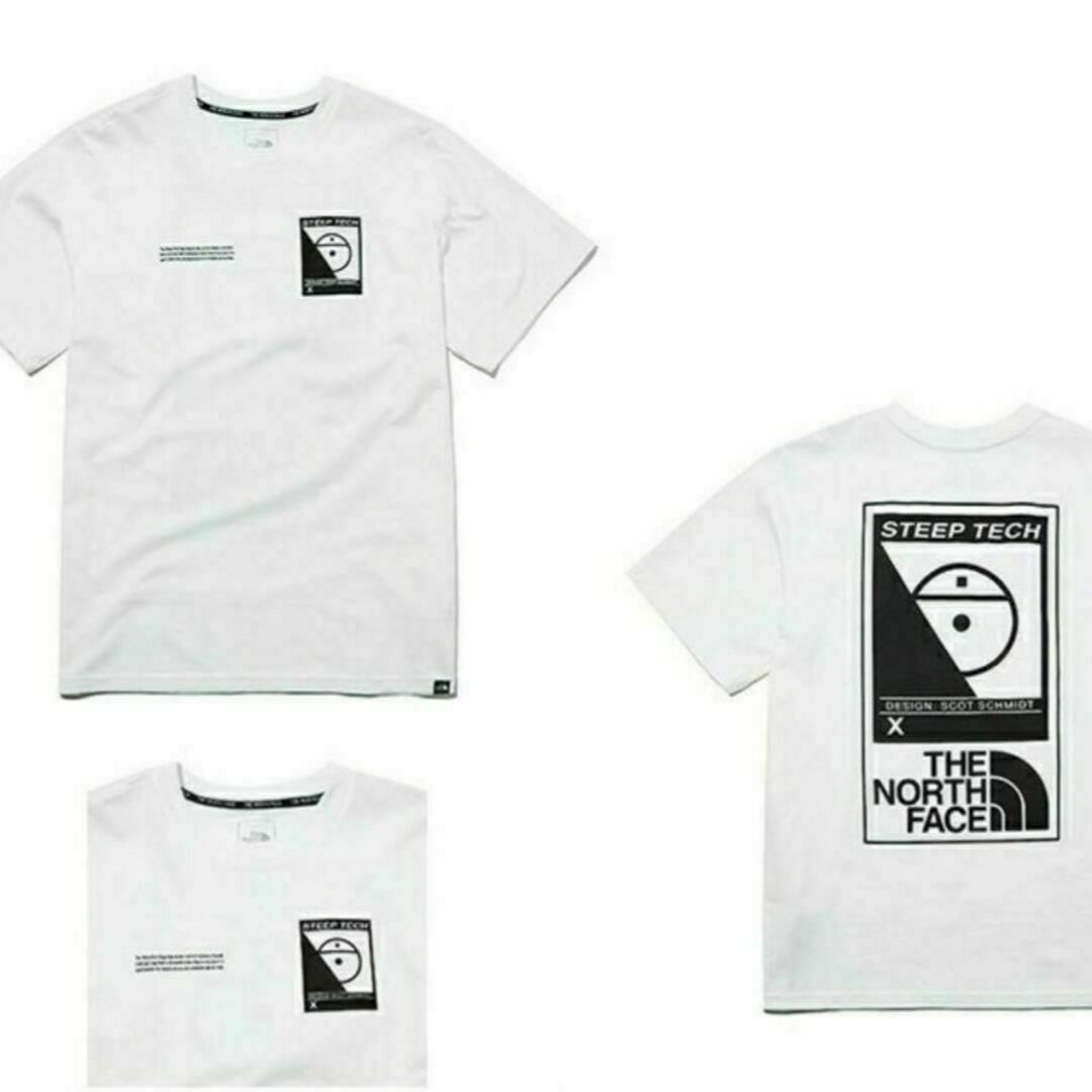 THE NORTH FACE(ザノースフェイス)の新品⭐️ノースフェイおしゃれデザイン半袖TシャツLホワイト韓国限定日本未入荷 メンズのトップス(Tシャツ/カットソー(半袖/袖なし))の商品写真