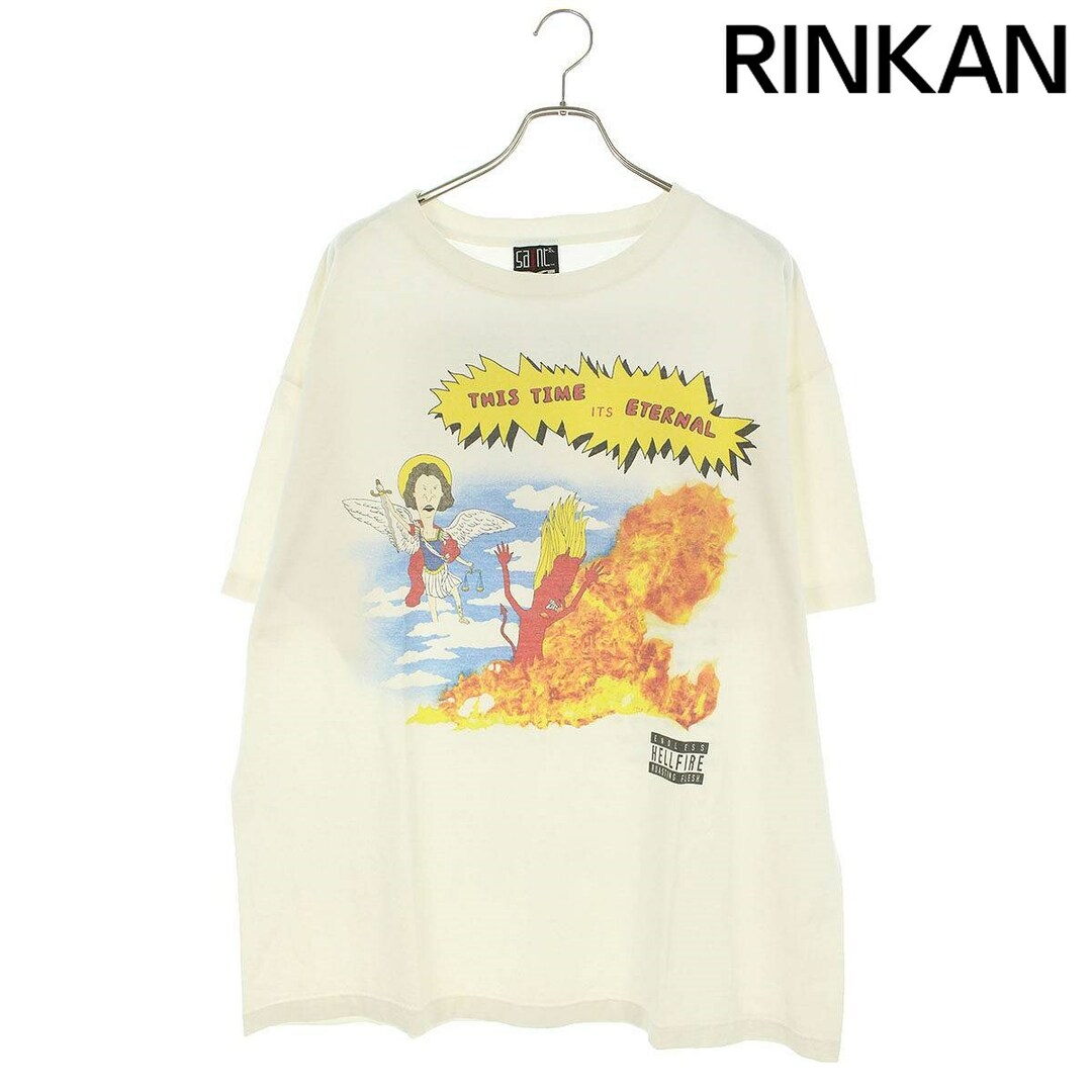 セントマイケル SAINT MICHAEL  23AW  SM-A23-0000-004 TIME IS ETERNALプリントTシャツ メンズ XXL メンズのトップス(Tシャツ/カットソー(半袖/袖なし))の商品写真