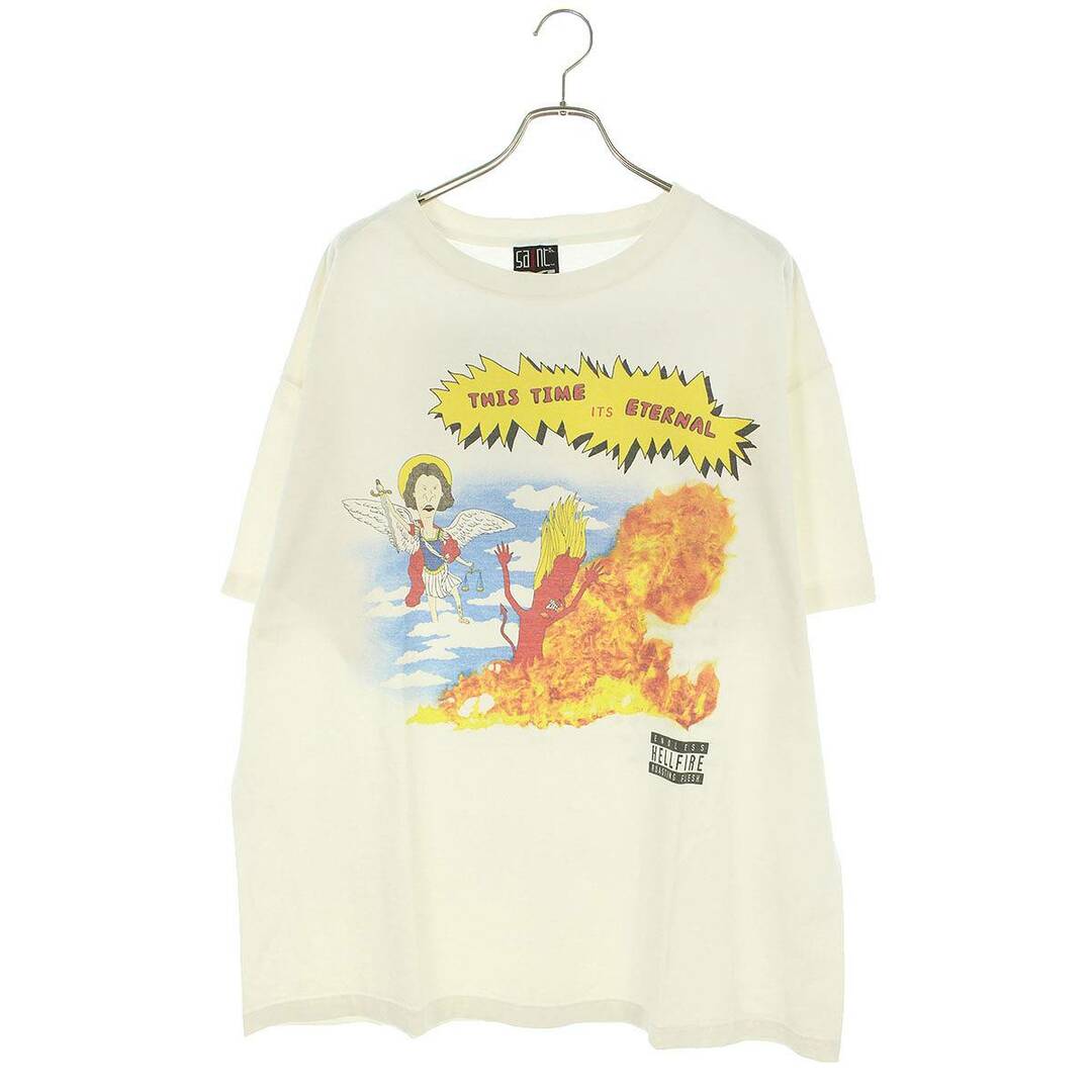 セントマイケル SAINT MICHAEL  23AW  SM-A23-0000-004 TIME IS ETERNALプリントTシャツ メンズ XXL メンズのトップス(Tシャツ/カットソー(半袖/袖なし))の商品写真