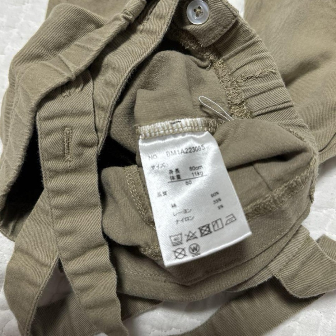 フレア　ステッチオーバーオール　favon キッズ/ベビー/マタニティのベビー服(~85cm)(パンツ)の商品写真