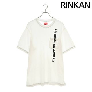 シュプリーム(Supreme)のシュプリーム  20SS  Contrast Stitch Pocket Tee ロゴプリントステッチポケットTシャツ メンズ L(Tシャツ/カットソー(半袖/袖なし))