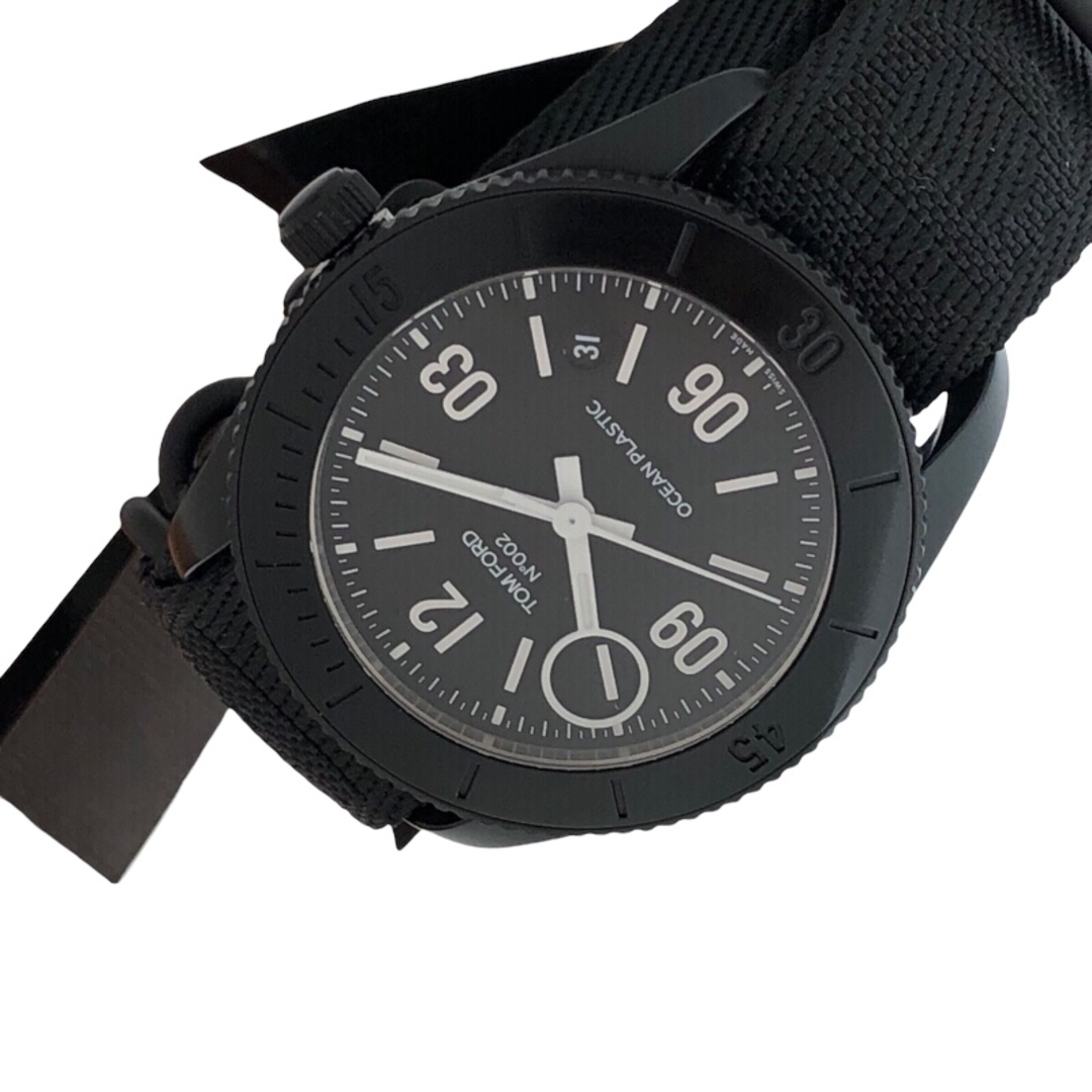 TOM FORD(トムフォード)の　トムフォード TOM FORD N.002 オーシャンプラスチックスポーツ TF0120248283 マットブラック 海洋プラスチック/SS 自動巻き メンズ 腕時計 メンズの時計(その他)の商品写真