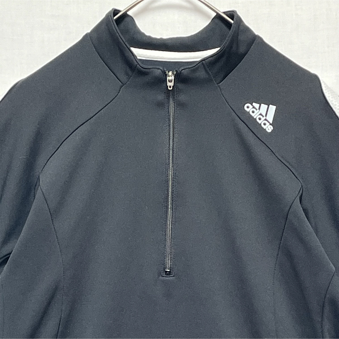 adidas(アディダス)のadidas トレーニングウェア ランニング 万国旗タグ ハーフジップ スポーツ メンズのトップス(Tシャツ/カットソー(半袖/袖なし))の商品写真