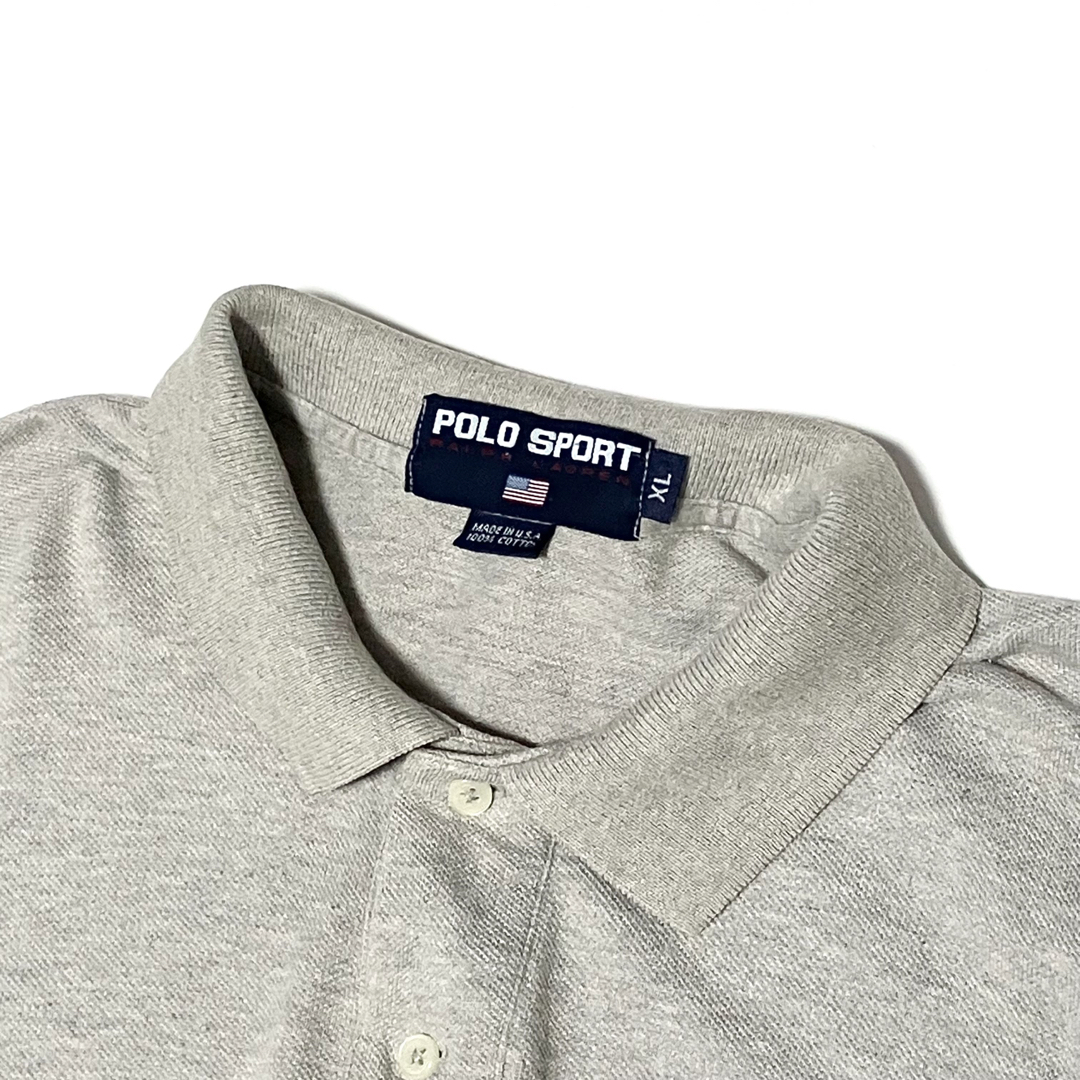 POLO RALPH LAUREN(ポロラルフローレン)のXL POLO SPORT ポロスポーツ アメリカ製 長袖ポロシャツ 90’s メンズのトップス(ポロシャツ)の商品写真