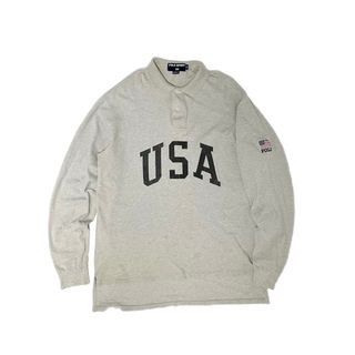 POLO RALPH LAUREN - XL POLO SPORT ポロスポーツ アメリカ製 長袖ポロシャツ 90’s