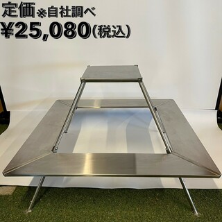 テンマクデザイン(tent-Mark DESIGNS)のtentmark DESIGNS(テンマクデザイン)×ウィンナーウェル　ウッドストーブテーブル　耐荷重:10kg(テーブル)、20kg(上段スクエアスペース)(テーブル/チェア)