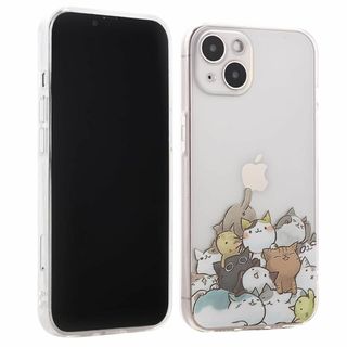 【サイズ:iphone13（6.1"】iphone13 ケース かわいい 猫柄 (その他)