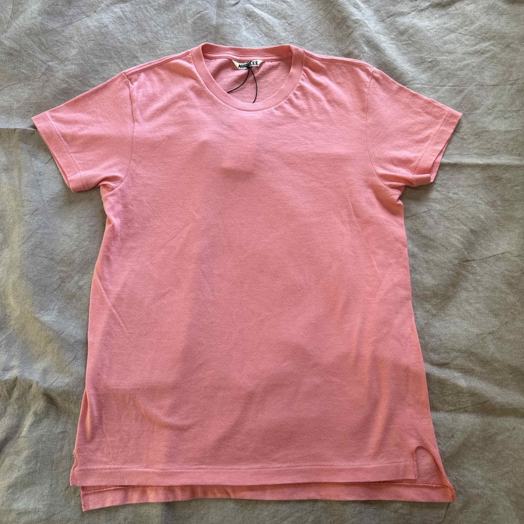 AURALEE(オーラリー)のAuralee Tシャツ　サイズ1  ピンク レディースのトップス(Tシャツ(半袖/袖なし))の商品写真