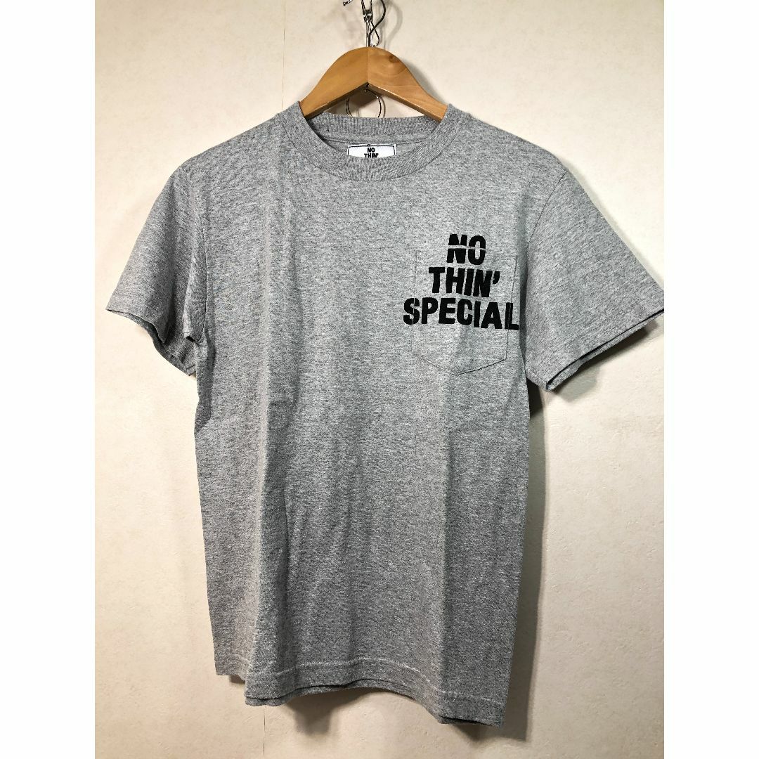 800551● ナッシンスペシャル ポケット Tシャツ S グレー NOTHIN メンズのトップス(Tシャツ/カットソー(半袖/袖なし))の商品写真
