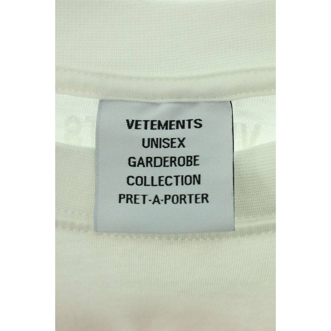 VETEMENTS(ヴェトモン)のヴェトモン  21SS  UE51TR640W アナーキーゴシックロゴプリントTシャツ メンズ XS メンズのトップス(Tシャツ/カットソー(半袖/袖なし))の商品写真