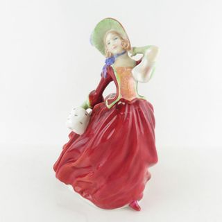 Royal Doulton - 美品 ROYAL DOULTON ロイヤルドルトン Autumn Breezes オータムブリーズ 秋の風 HN1934 限定 1939年リミテッド フィギュリン 陶磁器 英国貴婦人 オブジェ アンティーク 置物 SU6017D 