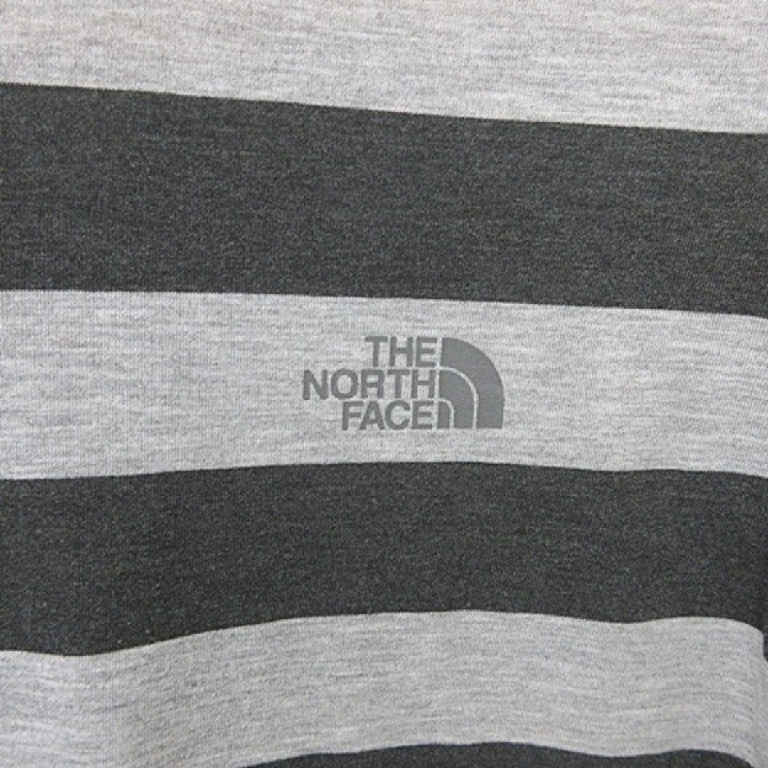 THE NORTH FACE(ザノースフェイス)のザノースフェイス THE NORTH FACE Tシャツ ボーダー グレー L メンズのトップス(Tシャツ/カットソー(半袖/袖なし))の商品写真