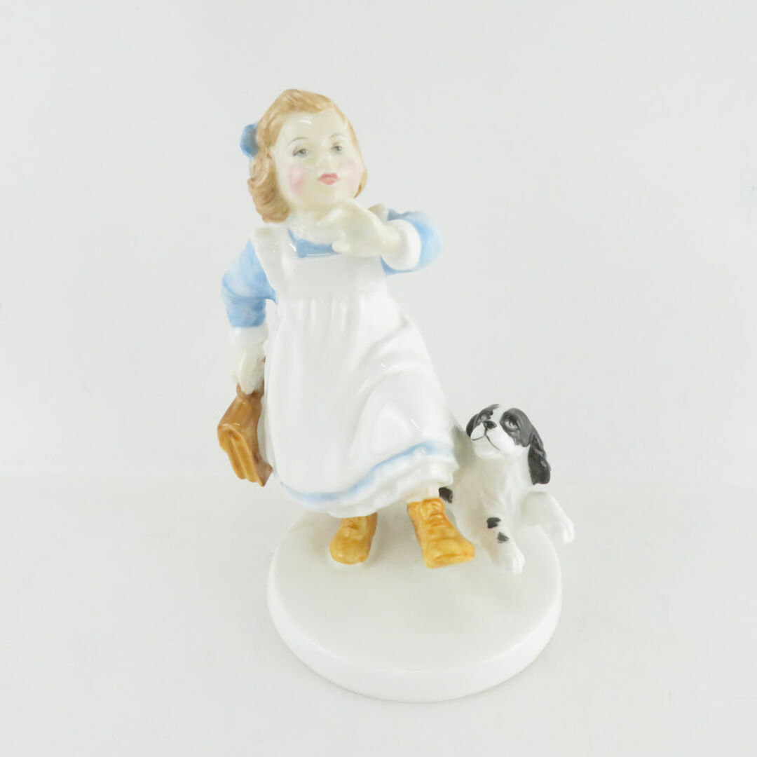 Royal Doulton(ロイヤルドルトン)の美品 ROYAL DOULTON ロイヤルドルトン HOMETIME ホームタイム HN3685 フィギュリン 陶磁器 置物 陶器人形 英国 少女 犬 オブジェ SU6018D  インテリア/住まい/日用品のインテリア小物(置物)の商品写真