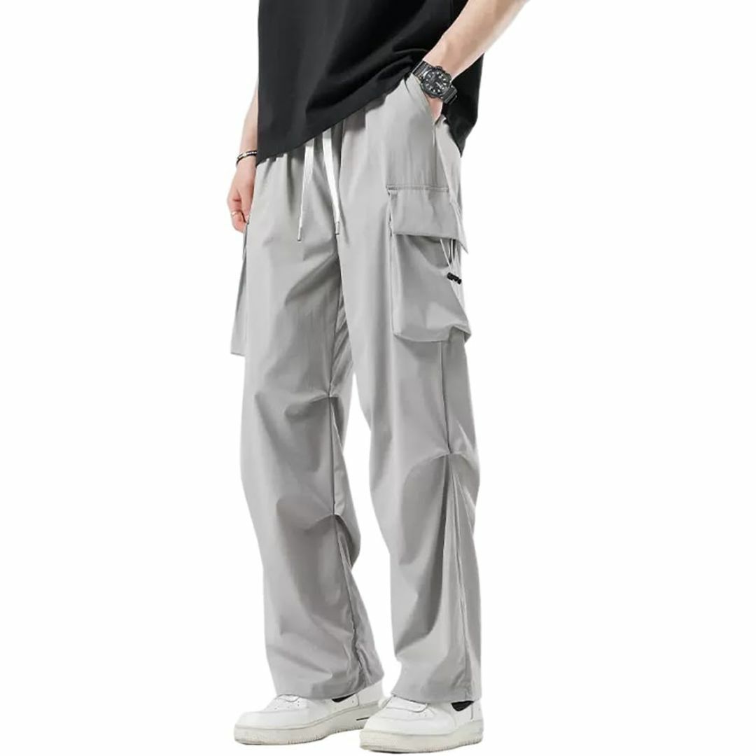 ROOKMZU カーゴパンツ メンズ 夏 接触冷感 ズボン 男女兼用 アイスシル メンズのパンツ(スラックス)の商品写真
