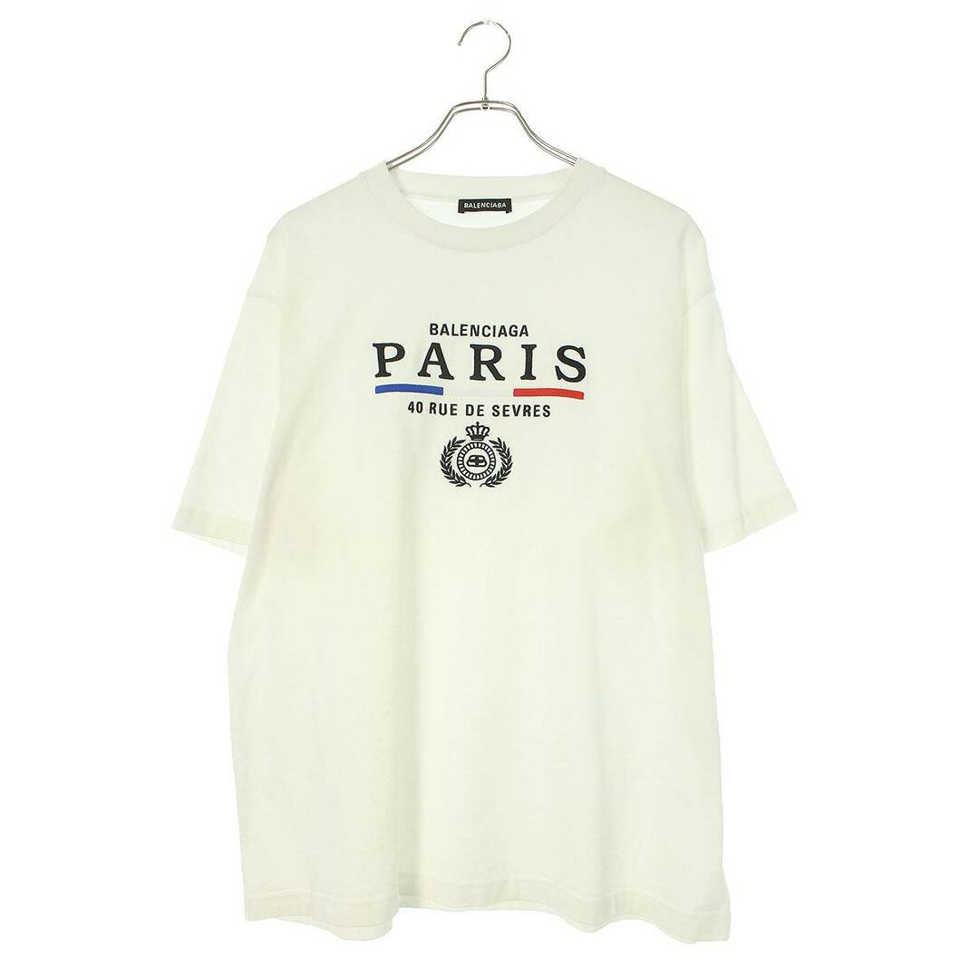 Balenciaga(バレンシアガ)のバレンシアガ  594579 TGV48 PARISロゴ刺繍Tシャツ メンズ M メンズのトップス(Tシャツ/カットソー(半袖/袖なし))の商品写真