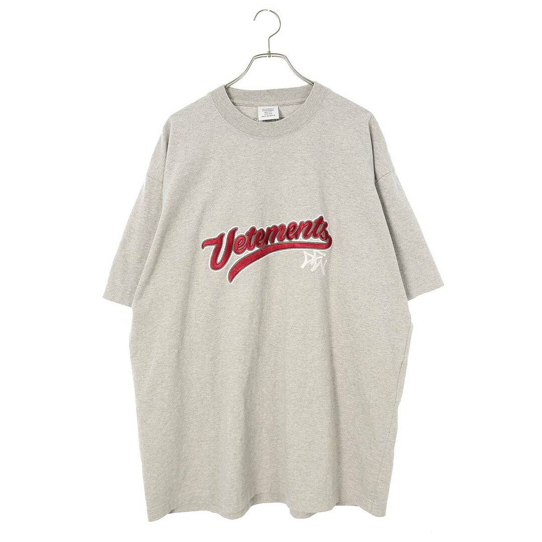VETEMENTS(ヴェトモン)のヴェトモン  18SS  MSS18TR37 ベースボールロゴオーバーサイズTシャツ メンズ S メンズのトップス(Tシャツ/カットソー(半袖/袖なし))の商品写真