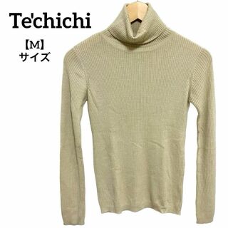 テチチ(Techichi)のF17 Te'chichi リブニット タートルネック ベージュ M ウール混(ニット/セーター)