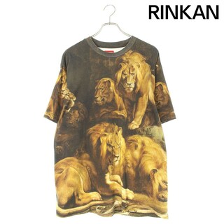 シュプリーム(Supreme)のシュプリーム  22AW  Lions Den ライオンプリントTシャツ メンズ M(Tシャツ/カットソー(半袖/袖なし))