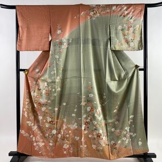 訪問着 身丈160.5cm 裄丈65cm 正絹 美品 名品 【中古】(着物)