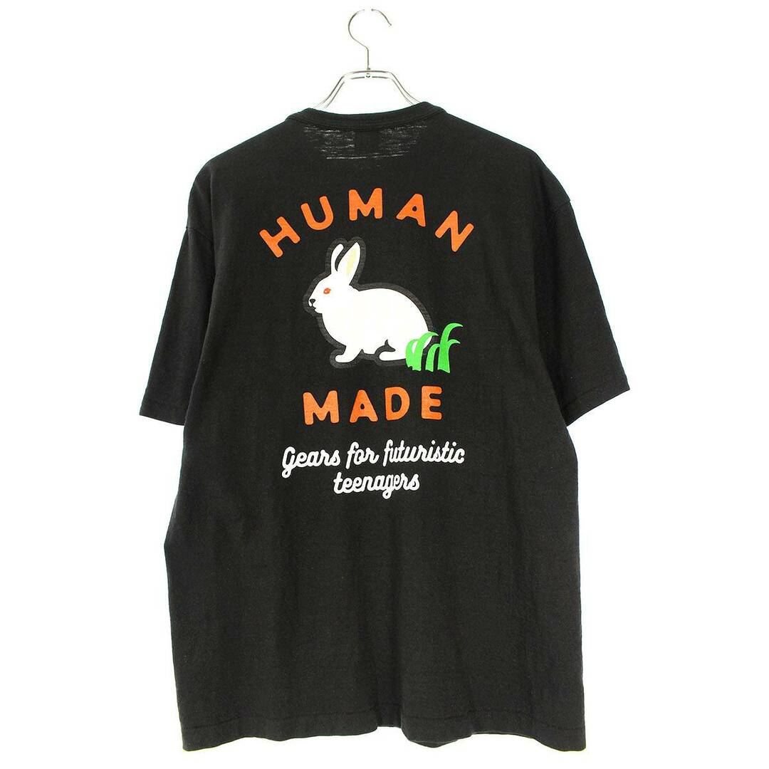 HUMAN MADE(ヒューマンメイド)のヒューマンメイド  22AW バックラビットプリント胸ポケットTシャツ メンズ L メンズのトップス(Tシャツ/カットソー(半袖/袖なし))の商品写真