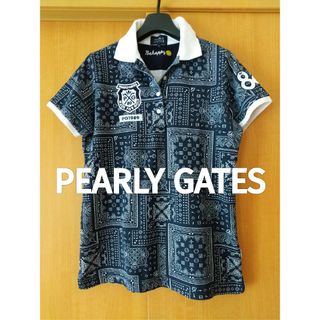 パーリーゲイツ(PEARLY GATES)のPEARLY GATES★バンダナ柄かわいいポロシャツレディース女性(ウエア)