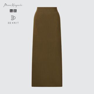 ユニクロ(UNIQLO)のUNIQLO 3Dリブロングスカート　ユニクロ　マメクロ(ロングスカート)