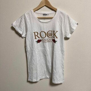 yazawa 矢沢　Tシャツ ROCK 白　ホワイト　M(Tシャツ(半袖/袖なし))