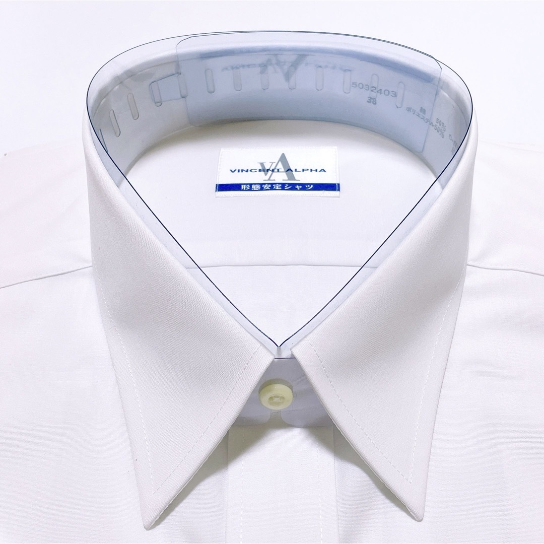 VINCENT… 国産品　綿高率　形態安定　半袖ワイシャツ　M-38 抗菌防臭 メンズのトップス(シャツ)の商品写真