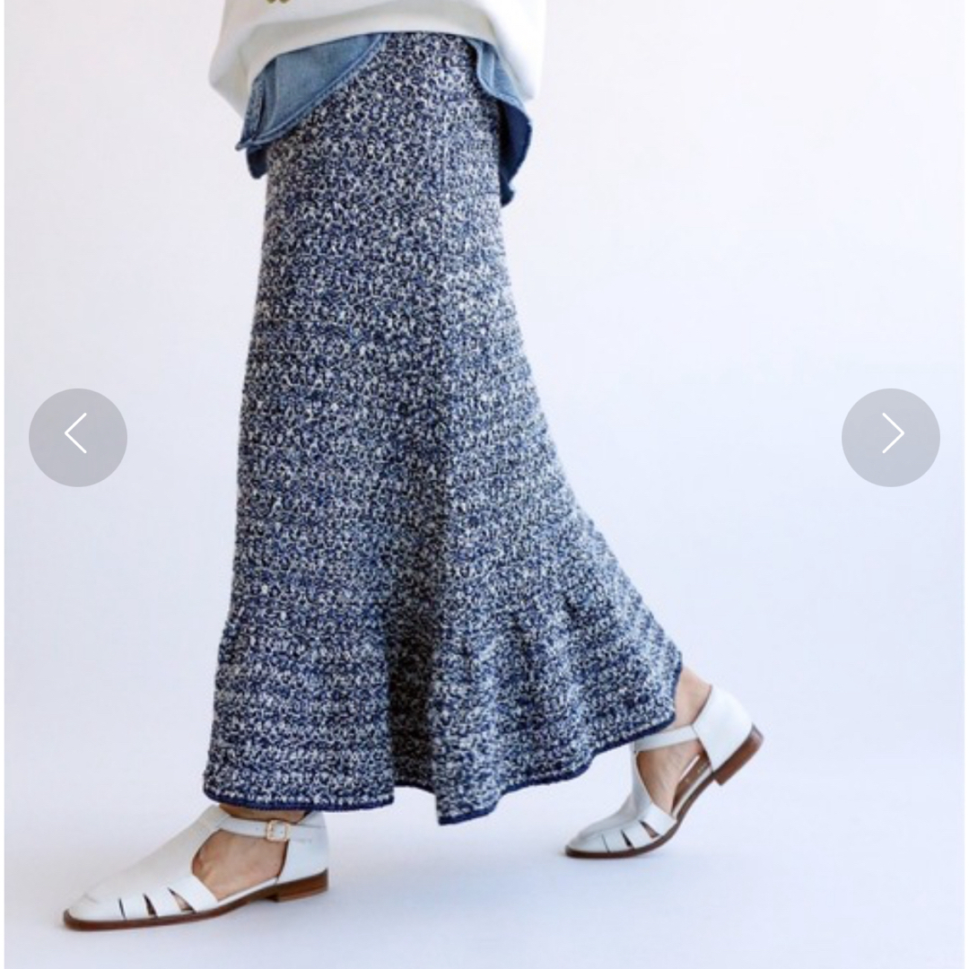 IENA(イエナ)の【IENA】ITALY ニットツィードスカート レディースのスカート(ロングスカート)の商品写真