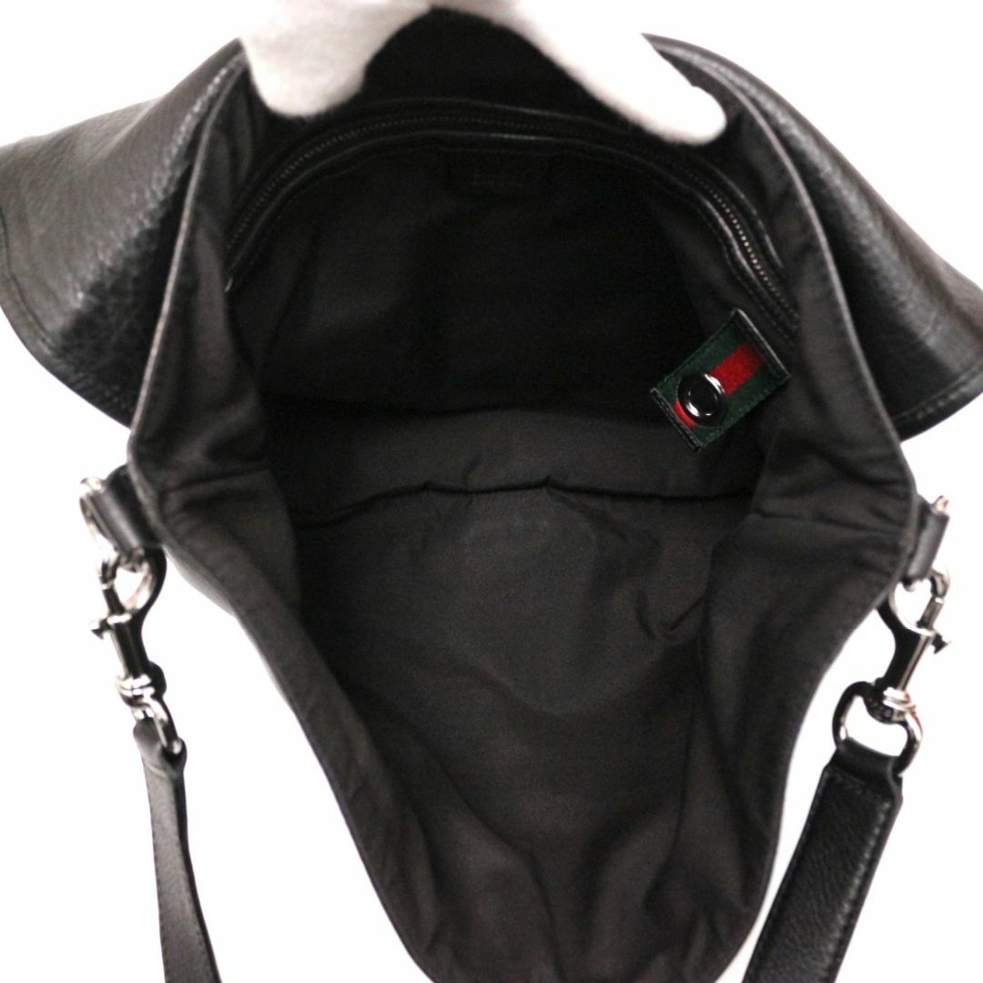 Gucci(グッチ)のグッチ 180686 ショルダーバッグ レザー 本革 黒 ブラック GUCCI レディースのバッグ(ショルダーバッグ)の商品写真