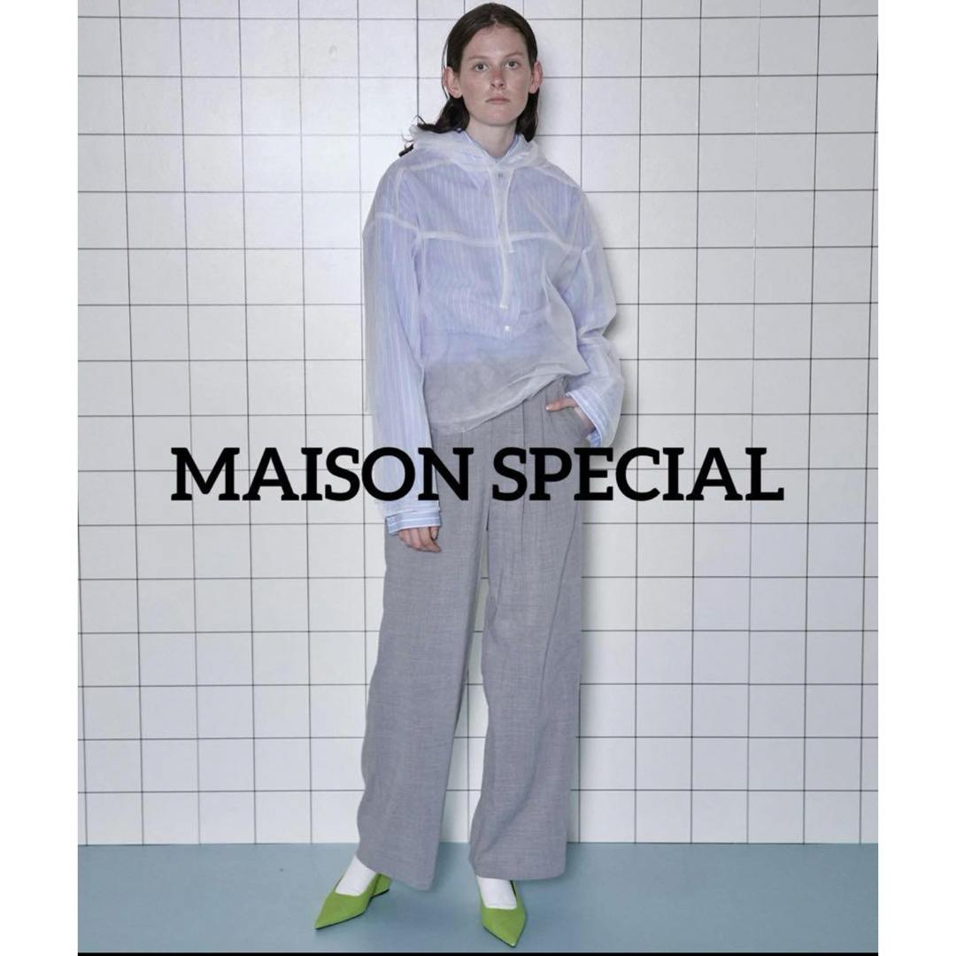 MAISON SPECIAL(メゾンスペシャル)のMAISON SPECIAL See-through Tulle Hoodie レディースのトップス(その他)の商品写真