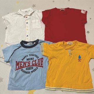 80センチ　半袖　Tシャツ　男　夏　キッズ　4枚セット　子供　まとめ売り(Ｔシャツ)