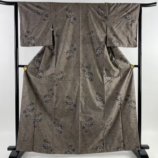 紬 身丈165.5cm 裄丈64.5cm 正絹 名品 【中古】(着物)